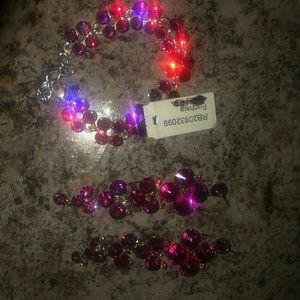 Bracelet and earrings set